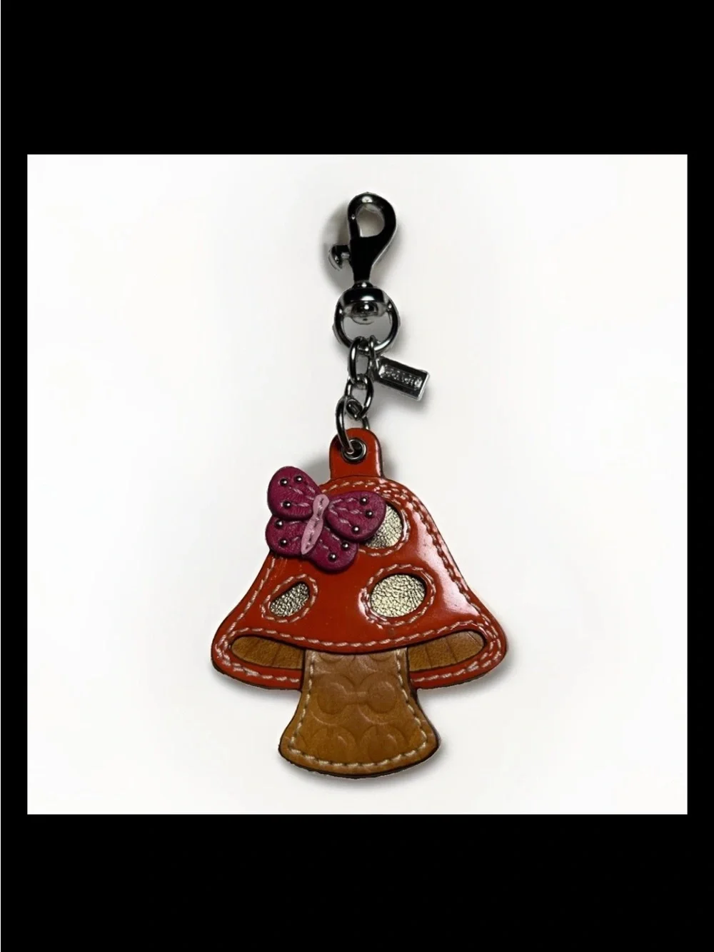 Coach Bag Charm-0range Mushroom, Pink Butterfly SUPER RARE, Japan Exclusive Only